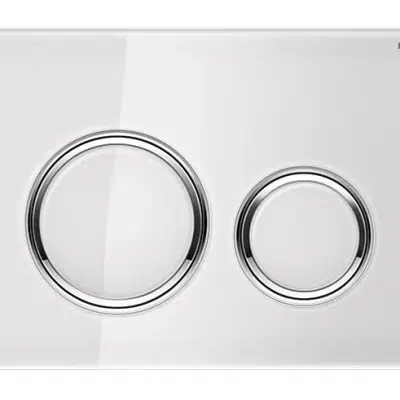 Geberit Sigma21 - Toilet bedieningspaneel, wit glas/chroom 115.884.SI.1